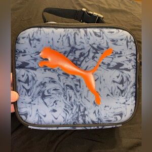 Puma lunchbox, insulated, zip closure, NWT, stonewashed design,